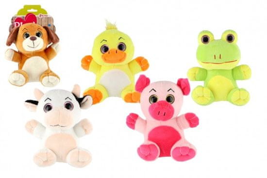 Teddies Zvíře plyš velké oči 18cm 5 druhů