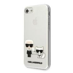 Karl Lagerfeld KLHCI8CKTR hard silikonové pouzdro iPhone SE 2022/SE 2020/8/7 Transparent Karl & Choupette