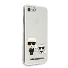 Karl Lagerfeld KLHCI8CKTR hard silikonové pouzdro iPhone SE 2022/SE 2020/8/7 Transparent Karl & Choupette