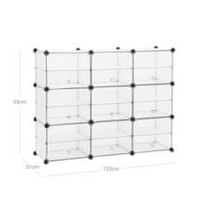 Songmics Skladovací regál SONGMICS LPC502W