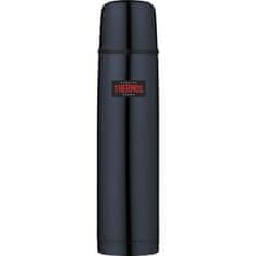 Thermos Termoska s knoflíkem na uzávěru a hrnek Termoska 1l tmavě modrá