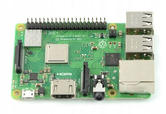 Raspberry Pi Raspberry Pi 3B+ - 1GB RAM - 1,4GHz - Nový, Raspberry Pi 3 Model B+