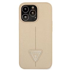 Guess Guess Saffiano Triangle Logo Case - Kryt Na Iphone 13 Pro (Béžová)