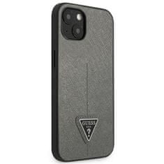 Guess Guess Saffiano Triangle Logo Case - Kryt Na Iphone 13 (Stříbrná)