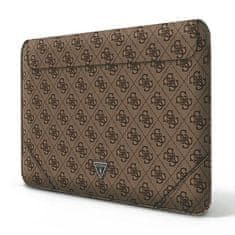 Guess Guess 4G Uptown Triangle Logo Sleeve - Pouzdro Na Notebook 13" / 14" (Hnědá