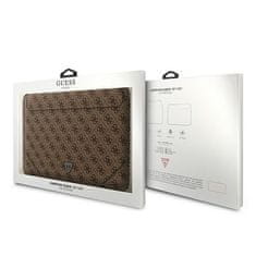 Guess Guess 4G Uptown Triangle Logo Sleeve - Pouzdro Na Notebook 13" / 14" (Hnědá