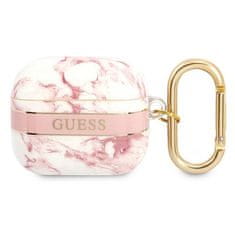 Guess Guess Marble Strap – Pouzdro Airpods 3 (Růžové)