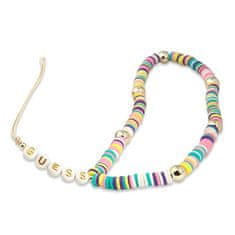 Guess PŘÍVĚSEK GUESS GUSTPEAM PHONE STRAP MULTICOLOR/MULTICOLOR HEISHI BEADS