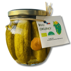 Horňácká farma BIO Nakládané okurky - jemně kyselé, 500 g