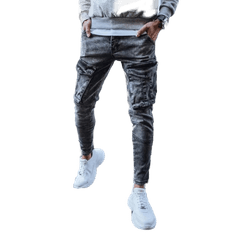 Dstreet Pánské jogger kalhoty s kapsami světle šedé ux3260 s30