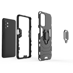 IZMAEL Odolné Pouzdro Ring Armor Case pro Samsung Galaxy A32 5G - Černá KP9708