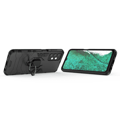 IZMAEL Odolné Pouzdro Ring Armor Case pro Samsung Galaxy A32 5G - Černá KP9708