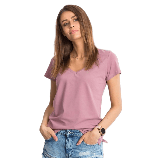BASIC FEEL GOOD Dámské tričko SQUARE tmavě růžové RV-TS-4837.28P_323433