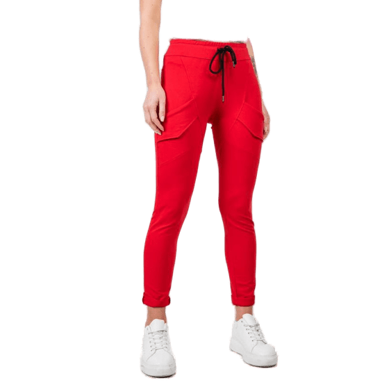 BASIC FEEL GOOD Dámské kalhoty READY červené RV-DR-5424.08X_347814