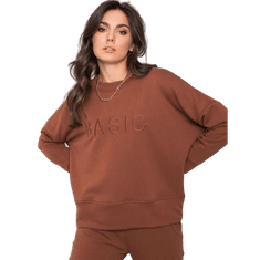 BASIC FEEL GOOD Dámská mikina VERONICA tmavě hnědá RV-BL-6080.19_358741 L-XL