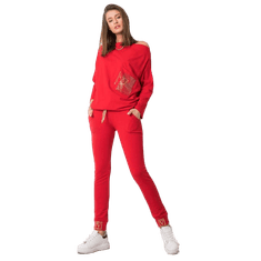 RELEVANCE Dámské kalhoty GIUALLIANA červené RV-DR-5980.12_359556 L