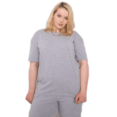 BASIC FEEL GOOD Dámské tričko plus size GAIA šedé RV-TS-6318.00X_362537 3XL