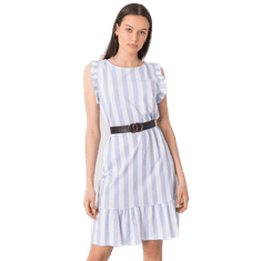 ITALY MODA Dámské šaty pruhované MAUDE světle modré DHJ-SK-11595.24P_366726 Univerzální