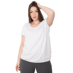 BASIC FEEL GOOD Dámská halenka plus size z bavlny CELESTE bílá RV-TS-6320.85P_361539 XL