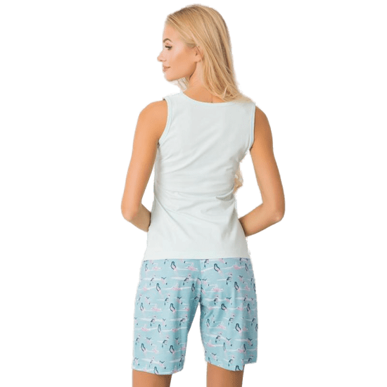 Factoryprice Dámské pyžamo dvoudílné JOANN v mátově zelené BR-PI-3267_378445