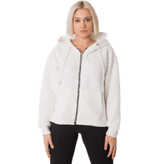 BASIC FEEL GOOD Dámská mikina na zip prošívaná AREZZO ecru RV-BL-7451.23_381839 S-M