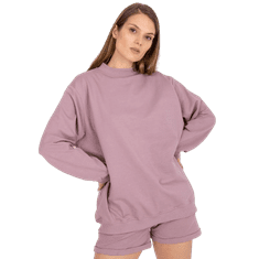 BASIC FEEL GOOD Dámská mikina basic oversize BASE růžová AP-BL-A-R001_385847 L-XL