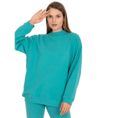 BASIC FEEL GOOD Dámská mikina s oversize střihem BASE zelená AP-BL-A-R001_385826 L-XL