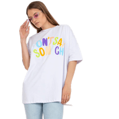 FANCY Dámské tričko s potiskem bavlněné KNOW bílé FA-TS-7733.91P_386416 Univerzální
