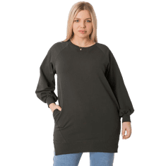 RELEVANCE Dámská halenka plus size TOLEDO tmavě khaki RV-BZ-7227.95_379002 Univerzální