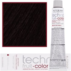 Alter Ego Technofruit Color 100ml barva s keratinem pro permanentní barvení vlasů 4/7