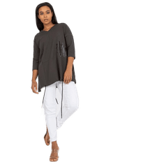 RELEVANCE Dámská halenka plus size ALYSHA khaki RV-BZ-7627.16P_387121 Univerzální