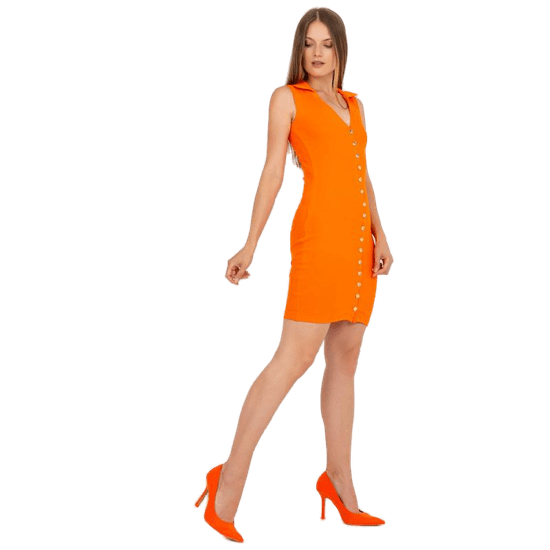 FANCY Dámské šaty bez rukávů KILEY oranžové FA-SK-7803.77_388549
