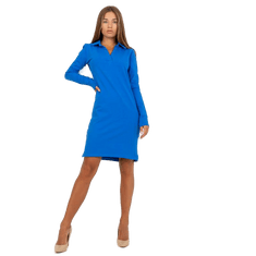 RUE PARIS Dámské šaty s výstřihem do V RUE PARIS tmavě modré RV-SK-8068.60P_388670 S