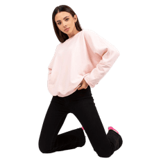 RUE PARIS Dámská halenka oversize basic RUE PARIS světle růžová RV-BL-8080.56_388892 L-XL