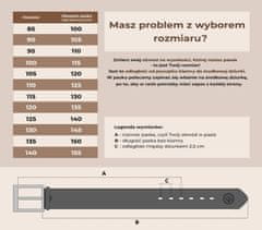 Betlewski Betlewski Tenké Dámské Kožené Kalhoty Na Opasek 95Cm