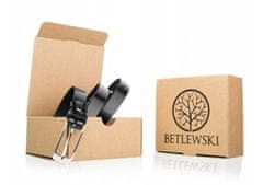 Betlewski Elegantní Černý Dámský Pásek Betlewski Box 105 Cm