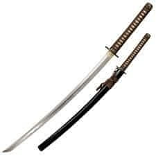 Cold Steel 88CKK Mizutori (Crane) Katana meč/katana 75,5 cm, kůže, dřevěné pouzdro