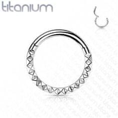 SPERKY4U Segment kruh - septum / helix / cartilage / tragus piercing TITAN, 1,2 x 8 mm