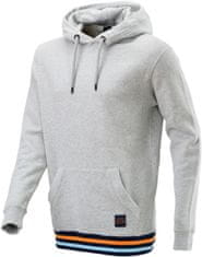 Pull-in mikina HOODIE černo-modro-oranžovo-šedá S