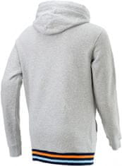 Pull-in mikina HOODIE černo-modro-oranžovo-šedá S