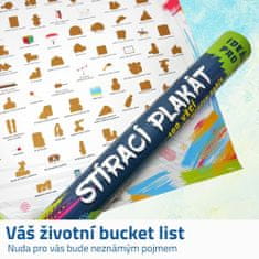 Alum online Stírací plakát - 100 věcí co musíte zažít