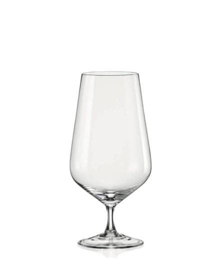 Crystalex Bohemia Crystal Sklenice na pivo Sandra 540ml (set po 6ks)