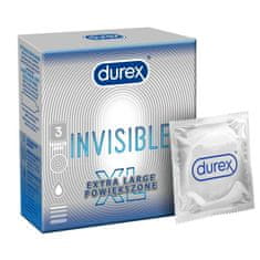 Durex Super tenké kondomy větší velikosti Invisible XL 3 ks
