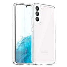 OEM Silikonové pouzdro Space s barevným rámem na Samsung Galaxy S23 PLUS 5G Transparent