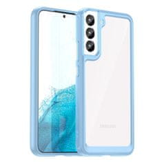 OEM Silikonové pouzdro Space s barevným rámem na Samsung Galaxy S23 5G Blue