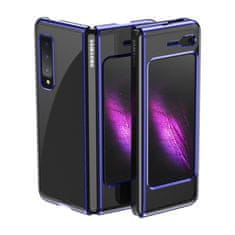 IZMAEL Plating Case Hard pouzdro pro Samsung Galaxy Fold - Modrá KP14902