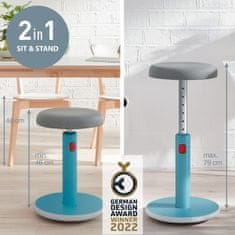 Leitz Ergonomická balanční židle ERGO Cosy Stool klidná modrá