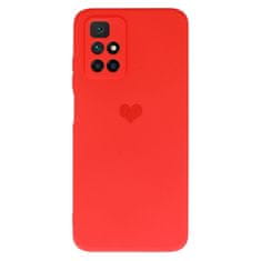 Vennus Kryt Vennus Heart Silicone pro Xiaomi Redmi 10 , design 1 , barva červená