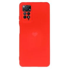 Vennus Kryt Vennus Heart Silicone pro Xiaomi Redmi Note 11 Pro/Note 11 Pro 5G , design 1 , barva červená