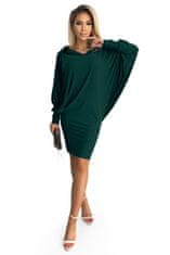 Numoco Dámské šaty 400-1 + Ponožky Gatta Calzino Strech, zelená, L/XL